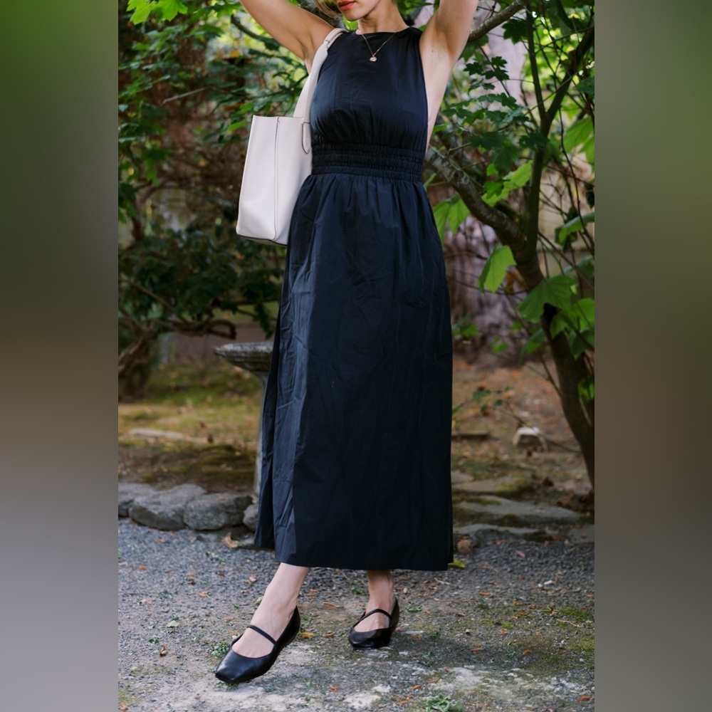 a new day Black Midi Dress